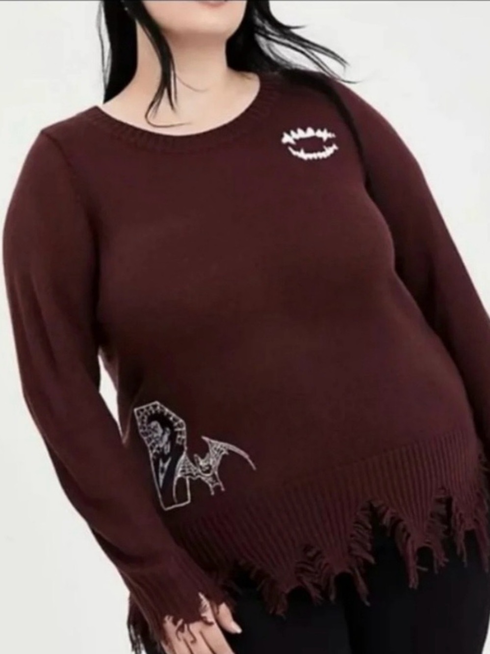 Torrid Universal Monsters Distressed Dracula Sweater